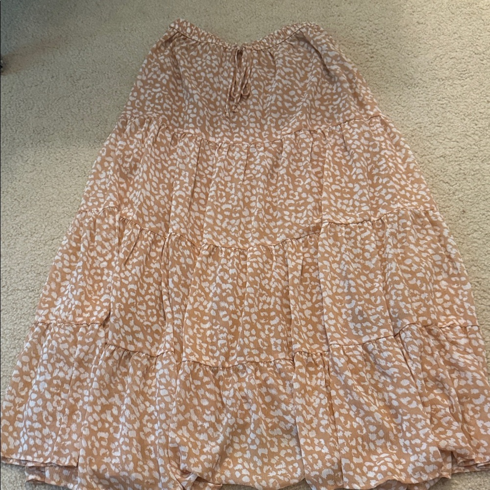 Aerie Animal Print Tiered Skirt